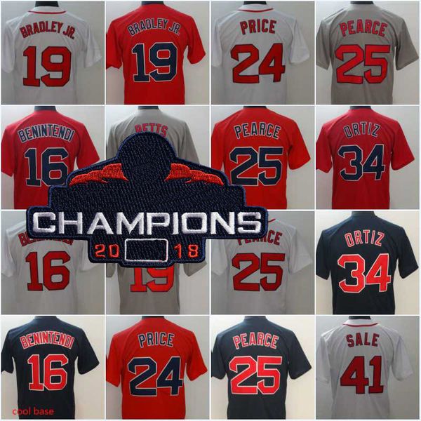 

Men 41 Chris Sale 50 Mookie Betts 19 Jackie Bradley Jr. 24 David Price 25 Steve Pearce 34 DavidOrtiz Coolbase Baseball Jerseys