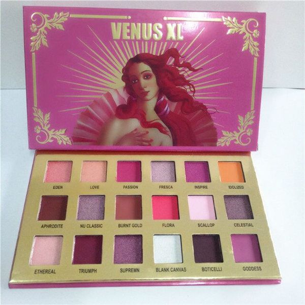 

party needy eye shadow palette by famous venus xl marble shimmer & matte 18 colors