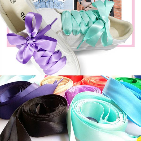 2019 Ribbon Satin Shoelaces Lace Shoes Laces Silk 120 Cm Length 2 Width From China Walking 0 4 Dhgate Com