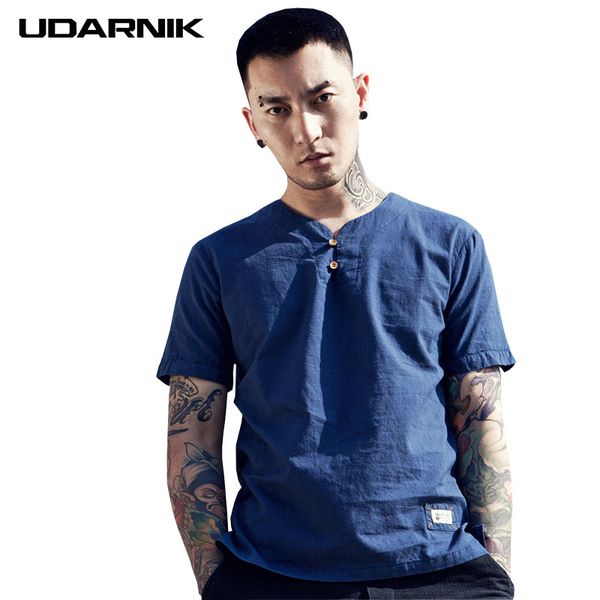 

mens cotton linen t-shirt short sleeve v-neck flax breathable chinese vintage retro casual plus sized m-5xl 223-126, White;black