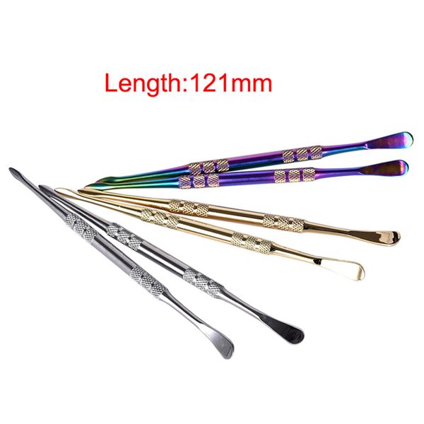 

Top Quality Titanium Tool GR2 Titanium Dabber Wax Atomizer Gold Rainbow SS Dab Tool Titanium Nail Dabber Tool dry herb Vaporizer