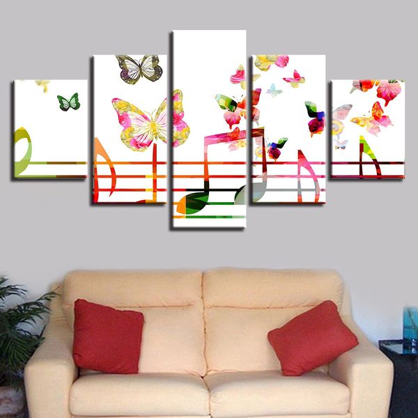 2019 Decoration Home Living Room Wall Art Hd Printed Music Symbol