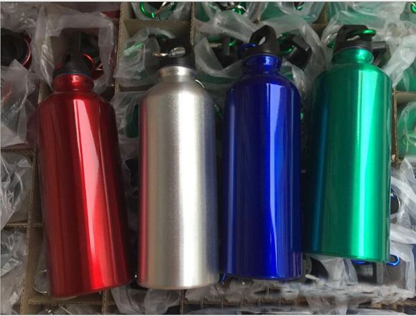 

aluminum alloy water bottle simple design drinkware for cycling camping bicycle sports outdoor water container 300/400/500/600/750/1000ml