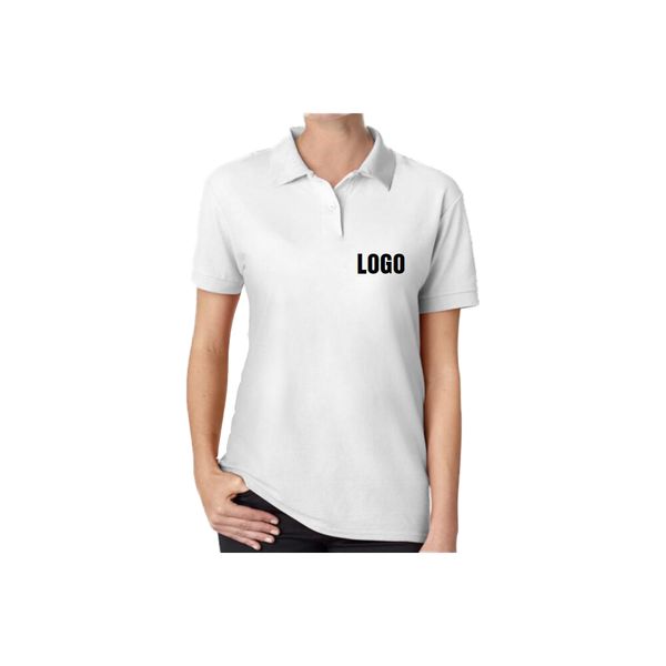 

custom women shirt short-sleeved slim summer casual shirt diy your own design, White