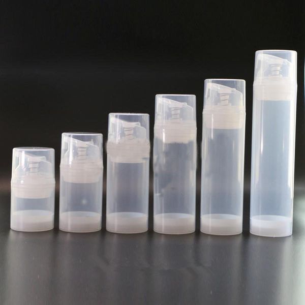 

makeup tools transparent essence pump bottle plastic airless bottles for lotion shampoo bath cosmetic container f096