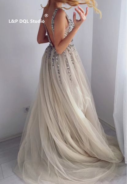 

prom dress silver backless long prom dresses major beading sequins evening gowns party dresses evening gowns long, Black