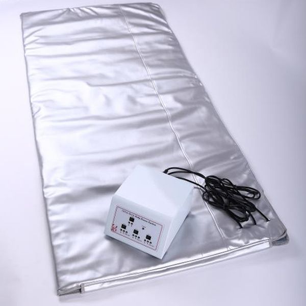 

infrared sauna blanket 2 zone fir far slimming heating spa therapy weight loss portable detox beauty equipment