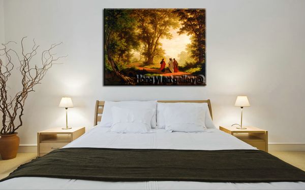 2019 Modern Hd Prints Art Oil Painting Landscape Robert Zund The Road To Emmaus Canvas Wall Art Abstract Picture For Living Room Home Decor From