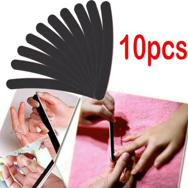 

sanding files 10pcs practical nail art black buffer for salon manicure uv gel polisher tool