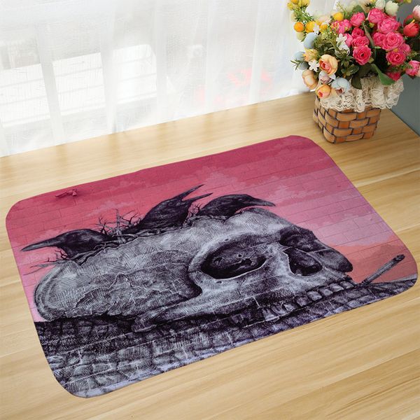 

horror blood hand skulls carpet bedroom kitchen rugs bathroom carpet doormat tapete para quarto entrance door mats halloween bath mat