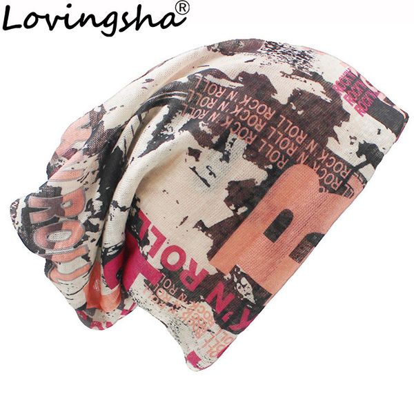 

lovingsha 2018 fashion letter muffler scarf skullies brand winter hats for women cap for men women beanie hat