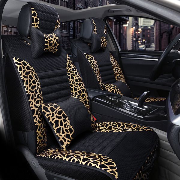 

universal fit car accessories interior car seat covers for sedan full surrounded design durable pu leather adjuatable 8pcs covers for suv