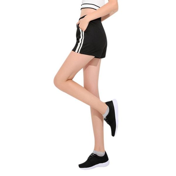 

summer fitness sports training shorts sl pockets large size wear striped sports shorts running yoga fitness soft rn, Black;blue