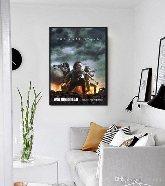 2019 The Walking Dead Season 8 Poster The Last Stand Home Decor Art Poster Print 16 24 36 47 Inches From Kapalian 9 64 Dhgate Com