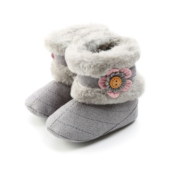 

winter boots baby boys girls shoes super warm booties booty flower soft rubber sole no-slip first walker prewalkers snowfield