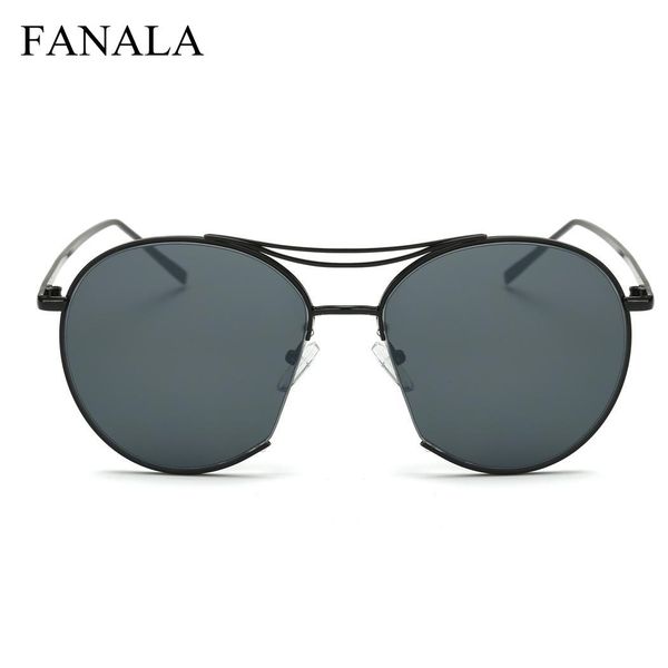 

frame bridge sunglasses women double elegant stylish delicate metal lens, White;black