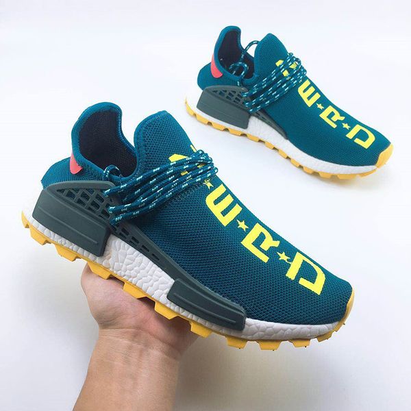 adidas human race verdes