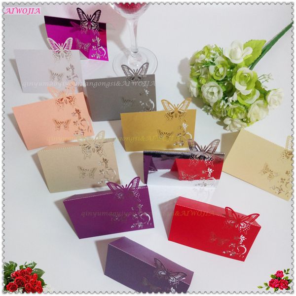 Butterfly Place Cards Hollow Place Table Name Cards Wedding Decor