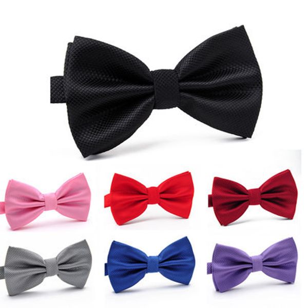 

fashionable gentleman colorful tie novelty silk bow tie for men formal wedding party groom business, Black;blue