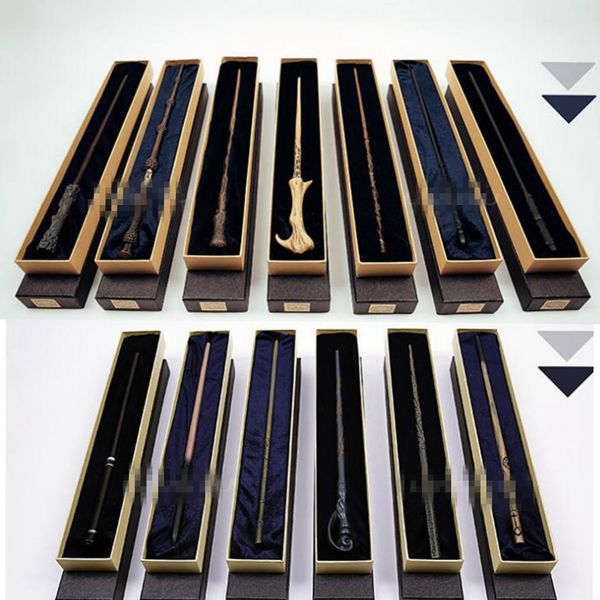 

13 design metal core harry potter magic wand with gift box kids wand toys harry potter cosplay magic wand kka4851