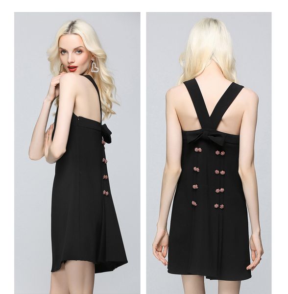 

High Quality Dress Lady off shoulder backoff Sexy Women Dress Street Style Dress European Style Party Clothes sleeveless New design