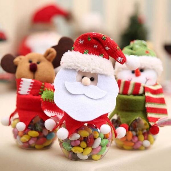 

christmas snowman santa candy filler storage bottle xmas party decor box gift holders ca