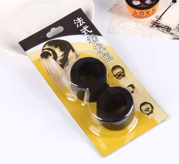 

1pcs new roller hair styling tools weave braid hair braider tool styling magic twist bun maker roller accessories, Brown