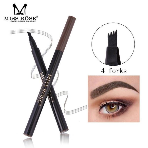 

miss rose micro-engraved eyebrow pencil natural waterproof liquid eyebrows pen professional makeup eye brow tint eyes cosmetics