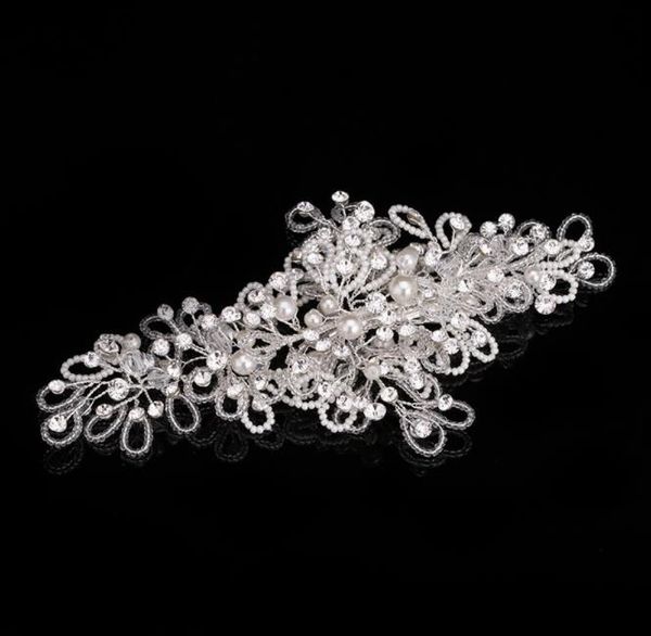 

bridal headwear ornaments, white pearl wedding accessories, european and american headwear, Slivery;golden