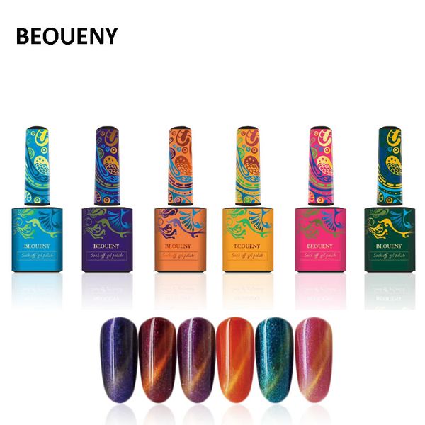 

super shining magic nail polish 6colors cat eye uv gel use for nail salon cat eye gel polish, Red;pink