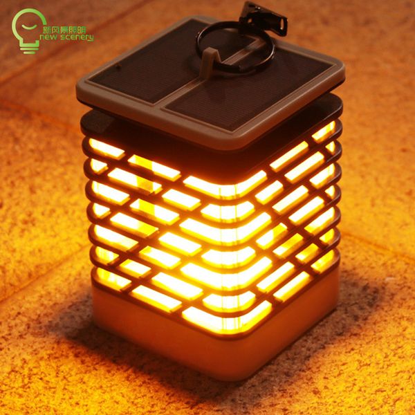 

solar powered lamp for candle flame decorative yard solar garden street light for outdoor waterproof flame