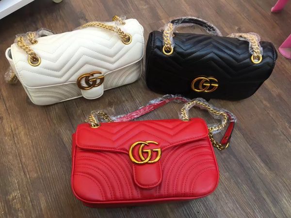 

2018 Hot Marmont shoulder bags women luxury chain crossbody bag handbags famous designer purse high quality female message bag