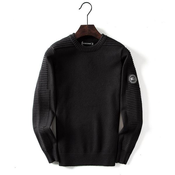 

mens sweater design canada casual brand wool shirt solid blouse business style winter sweater for men, White;black