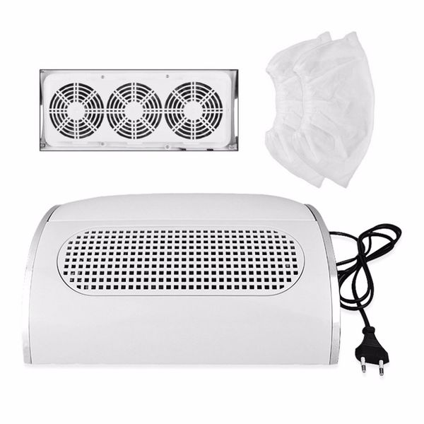 

professional 1 set nail vacuum cleaner nail dryer three fans powerful manicure salon tools art tools eu plug