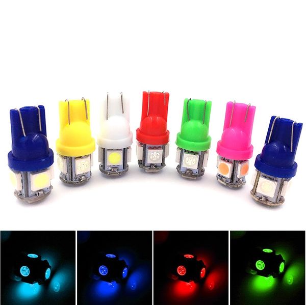 

auto t10 5 led 1w 5050 w5w wedge door parking bulb light car 5w5 led dome festoon c5w c10w license plate light drl