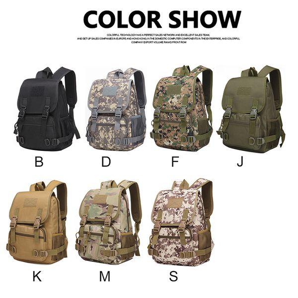 

new large capacity 20l backpack camouflage 800d thick waterproof oxford women men travel school bag for teenages