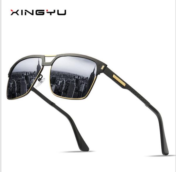 

men's polarized sunglasses, fishing glasses, driving glasses, spring legs, sunglasses, classic blue films, White;black