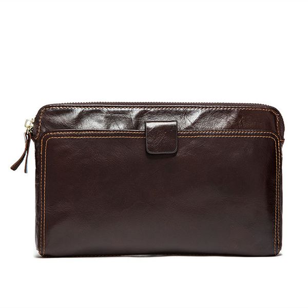 bolsa de viaje para hombre con pulsera Bolso de mano con cremallera monedero monedero tel/éfono monedero
