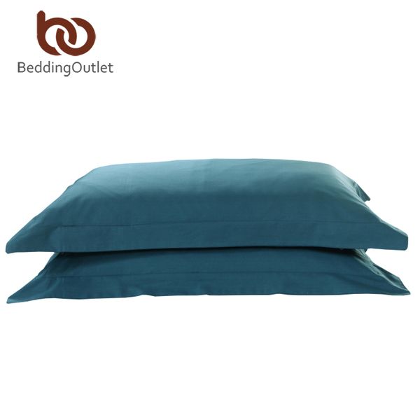 Plain Single Solid Color Pillowcase Cotton Pillow Case