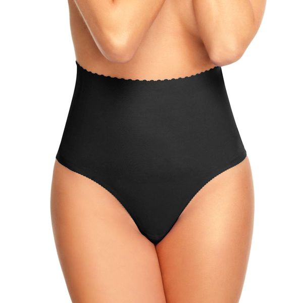 

high waist women slimming abdomen hip body corset control shaper thong underwear brand quality g string ing, Black;white