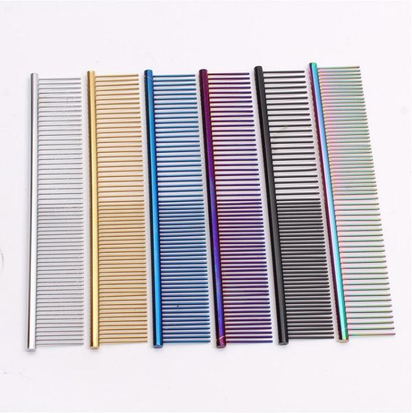 

pet dog grooming comb professional hair trimmer combs hair fur removal brush hair shedding cleaning grooming tool pet supplies 19cm yw1187
