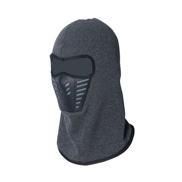 

men women winter warm full face cover thermal fleece lined windproof anti dust ski mask balaclava hood rubber breathable vent, Blue;gray
