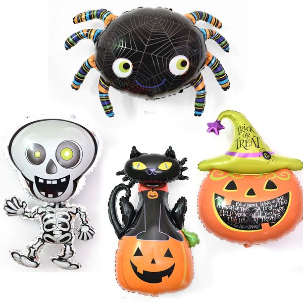 2019 Wholesale Halloween Party Pumpkin Ghost Foil Balloons