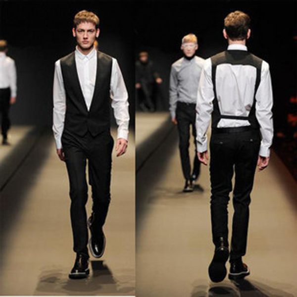 

s-6xl large size men's vests, Black;white