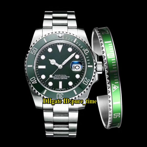 

дешевые новые 116610lv дата зеленый циферблат азии 2813 автоматические мужские часы черная керамика безель сапфир нержавеющая сталь ремешок, Slivery;brown