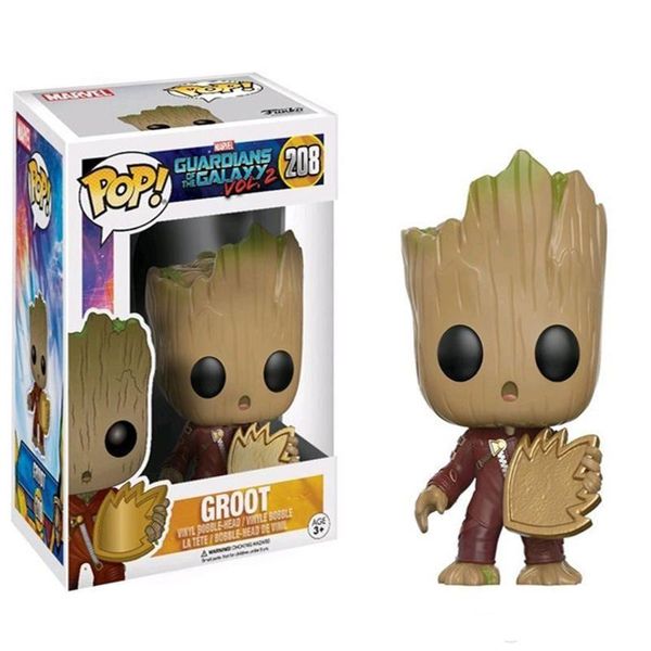 

wholesales dhl shipping funko pop guardians of the galaxy vol-2 groot vinyl action figure with box toy gify doll