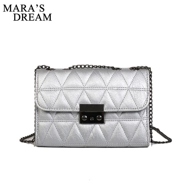 

mara's dream 2018 retro handbag new ladies shoulder messenger bag pu leather solid color pu fashion beach chain mini bag handbag