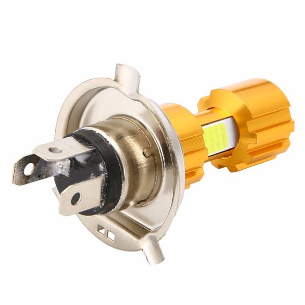 

1pc h4 cob 18w led motorcycle hi-lo beam headlight head light lamp bulb 6500k white