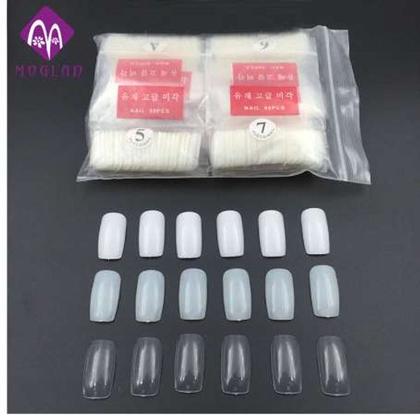 

500pcs/ full cover nail tips korea acrylic artificial false nails nail art tools, Red;gold