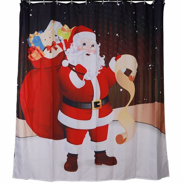 

backpack santa claus 3d print shower curtain